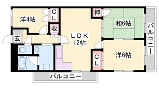 シャトー東加古川 503【503号室】の間取り