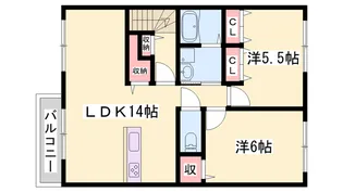 FORESTCAPEたつの A棟【2階】の間取り