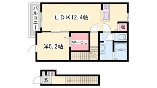ファンド今宿Ⅱ【2階】の間取り