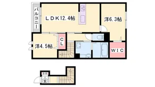 アルコバレーノ【2階】の間取り