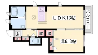 アーバンのざと CENTER【1階】の間取り