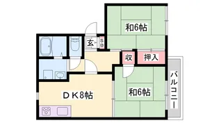 メゾンドたかじゅんNo.2【2階】の間取り