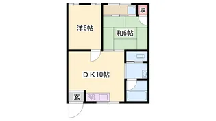 灘ハイツ【203号室】の間取り