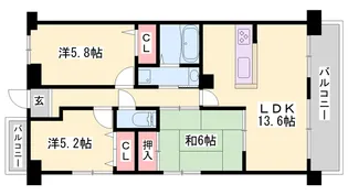 パストラル青山【2階】の間取り