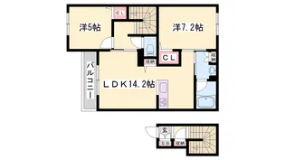 シャーメゾン東南【2階】の間取り