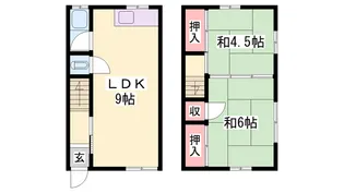 アメニティ土山【202号室】の間取り