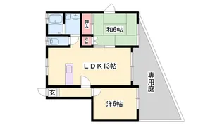 シェ・モア市川【1階】の間取り