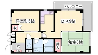 セントラル向陽台【3階】の間取り