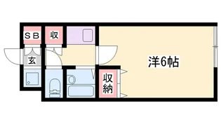 リッチハーベスト南棟【1階】の間取り