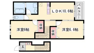 ファインシア【202号室】の間取り