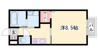 リヴェール(小野)【2階】の間取り