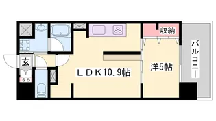 クロスフロント十二所線【7階】の間取り