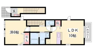 グラースアンジュA【2階】の間取り