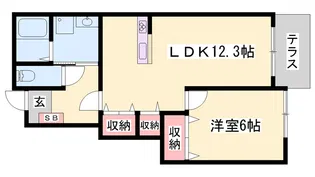 グレイスフルフィールドⅥ【1階】の間取り