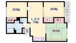 ヴァンベールCASA【205号室】の間取り