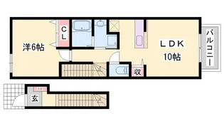スマイル タウンB【2階】の間取り