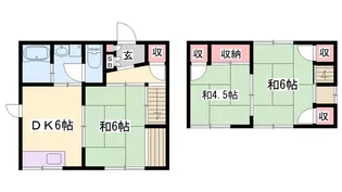 兵庫県姫路市飾磨区中浜町2丁目【一戸建】の間取り