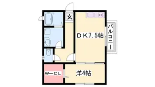 神和町弐番館【101号室】の間取り