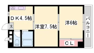 シティエステート城南【403号室】の間取り