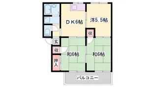 津南コーポラス【102号室】の間取り