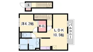 セジュールAMIKAⅢ【2階】の間取り
