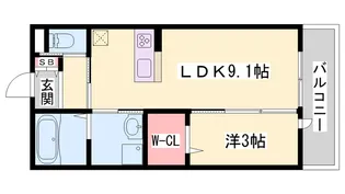 アスリス【1階】の間取り