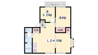 ディアマンテ プラス【205号室】の間取り