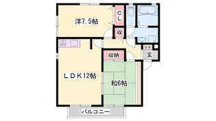 サンマルシェ A棟【2階】の間取り