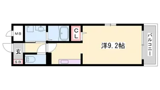 コンフォート 本町【201号室】の間取り