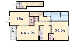 エレガンス・ヴィラA【2階】の間取り