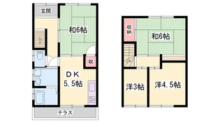 兵庫県姫路市御国野町御着【一戸建】の間取り