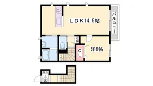 シャーメゾン横尾【2階】の間取り