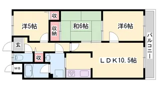 ラフェスタ大塩【3階】の間取り