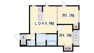 EVER LIFE 加古川【3階】の間取り