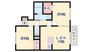 ファミールD棟【1階】の間取り