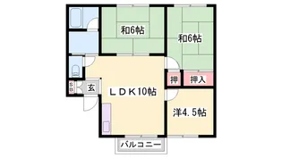 キャスティ・イダ B棟【205号室】の間取り