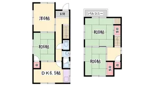 兵庫県加古川市野口町長砂【一戸建】の間取り