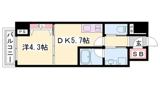 ベラ・ルーナ【7階】の間取り