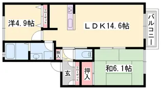 セファミ太子【2階】の間取り