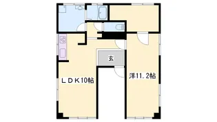 Bright and Fan Terrace【4F号室】の間取り