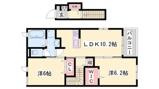 アイリス・K Ⅰ【2階】の間取り