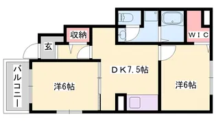 ディアス・カーサB【1階】の間取り
