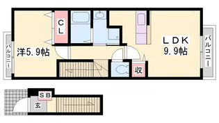 パインハースト E【2階】の間取り