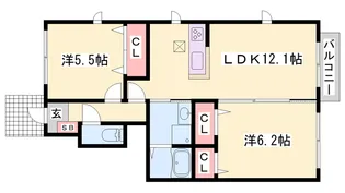 ブールドーグ フランセ【1階】の間取り
