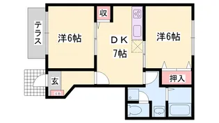 パルトネールF1【1階】の間取り