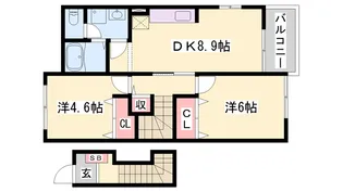 サンリット レジデンスA【2階】の間取り