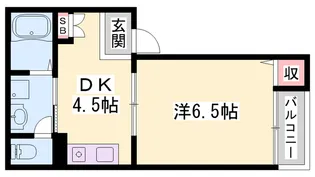 ビーフォレスト姫路WEST【201号室】の間取り
