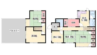 兵庫県相生市那波西本町【一戸建】の間取り