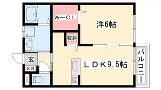テラスアルブール【2階】の間取り