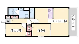 OA FLAT上野田【1階】の間取り